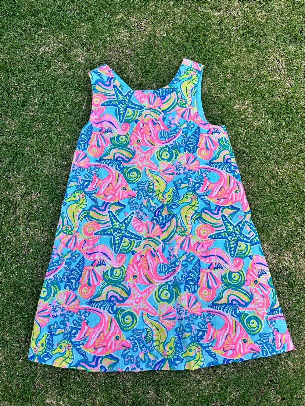 Sigrid Olsen Kids Nautical Bright Shift Dress Size 4